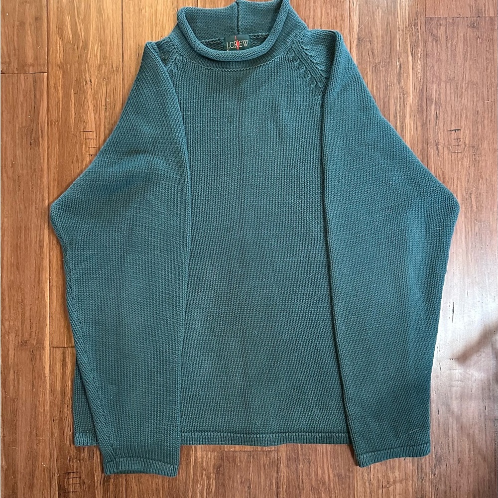 J. Crew Men's Faded Green Sweater